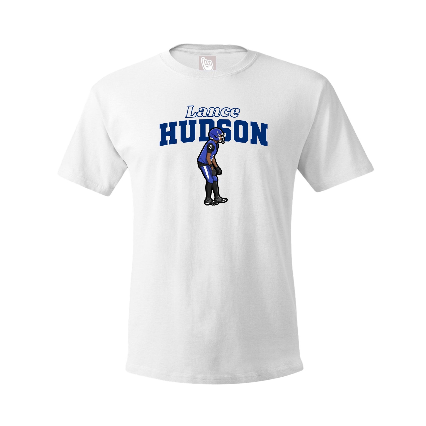 Youth Tee — Name Arch in White