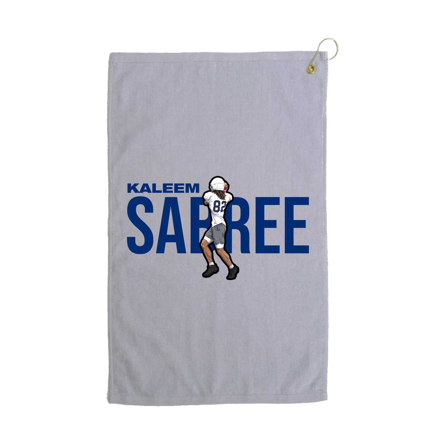 Golf Towel — Player Name in Grey