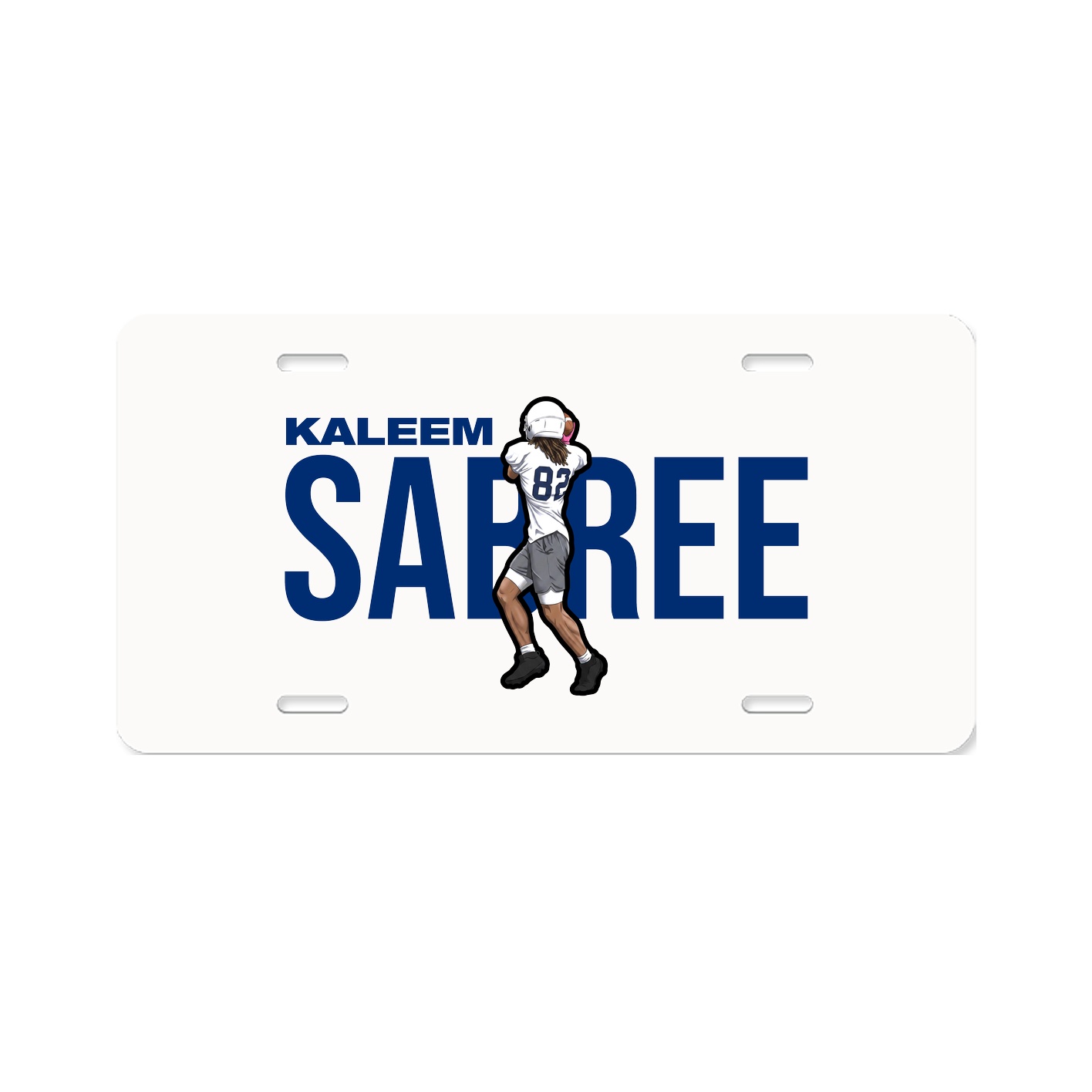 License Plate — Player Name in Classic