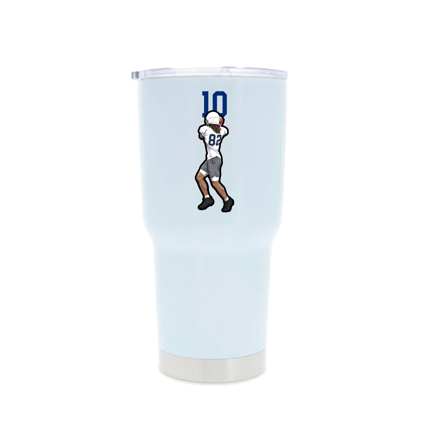 30oz Stainless Steel Tumbler — Number Top in White