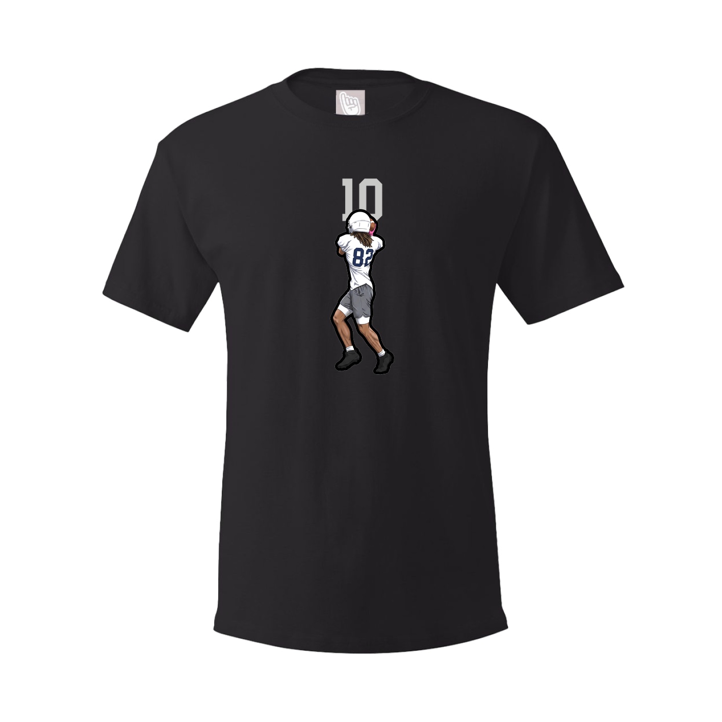 Youth Tee — Number Top in Black