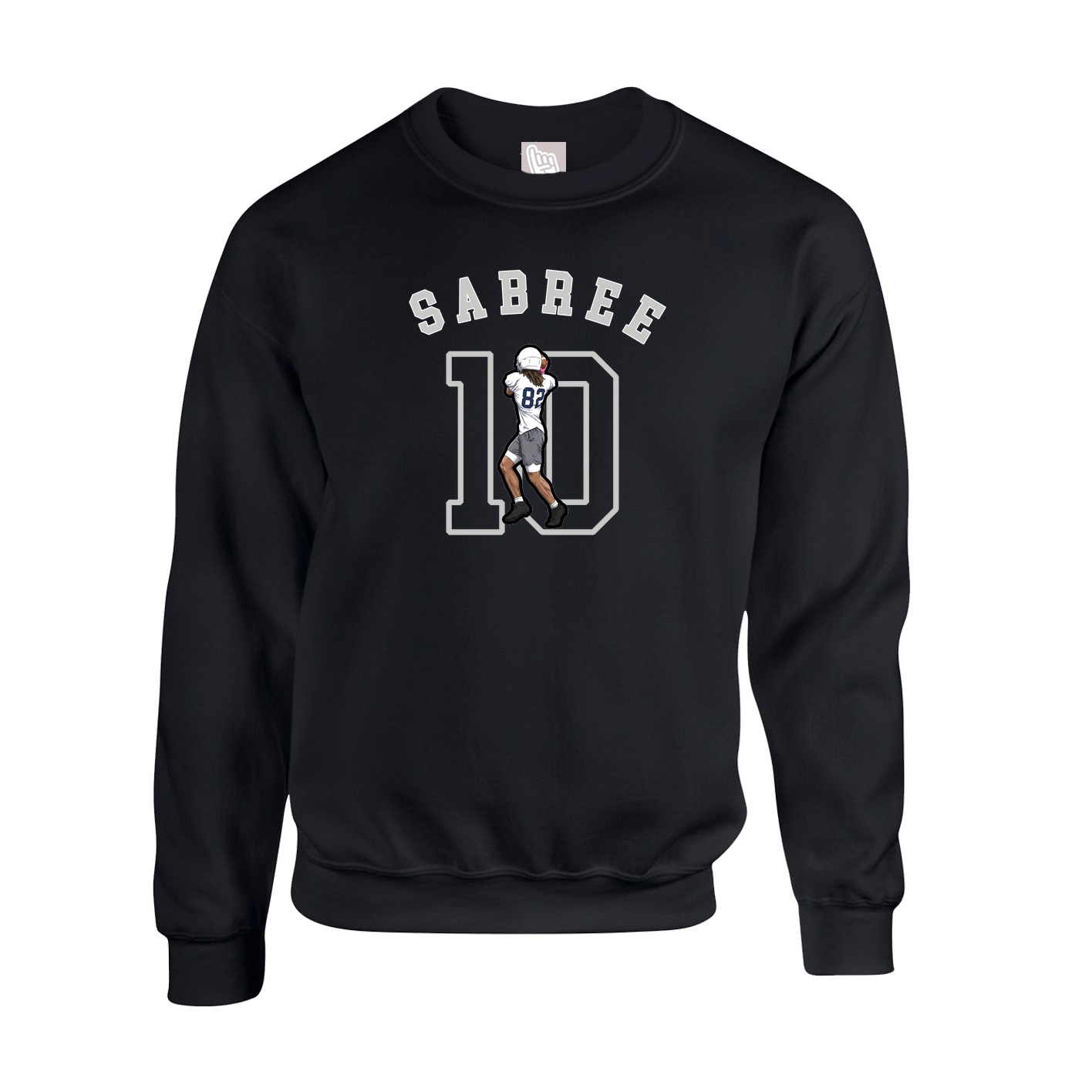 Fleece Crew — Shirsey Arch in Black