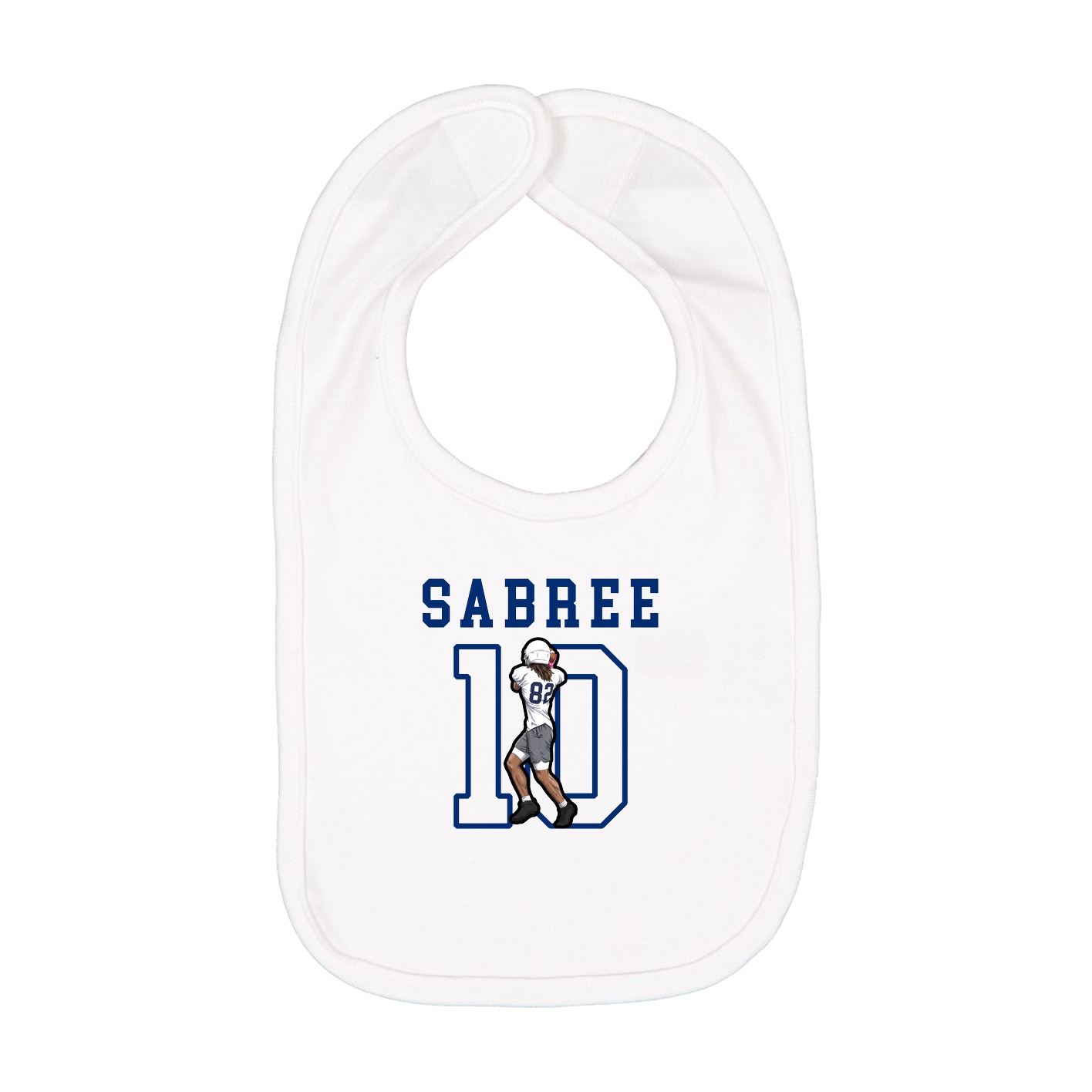 Infant Bib — Shirsey in White