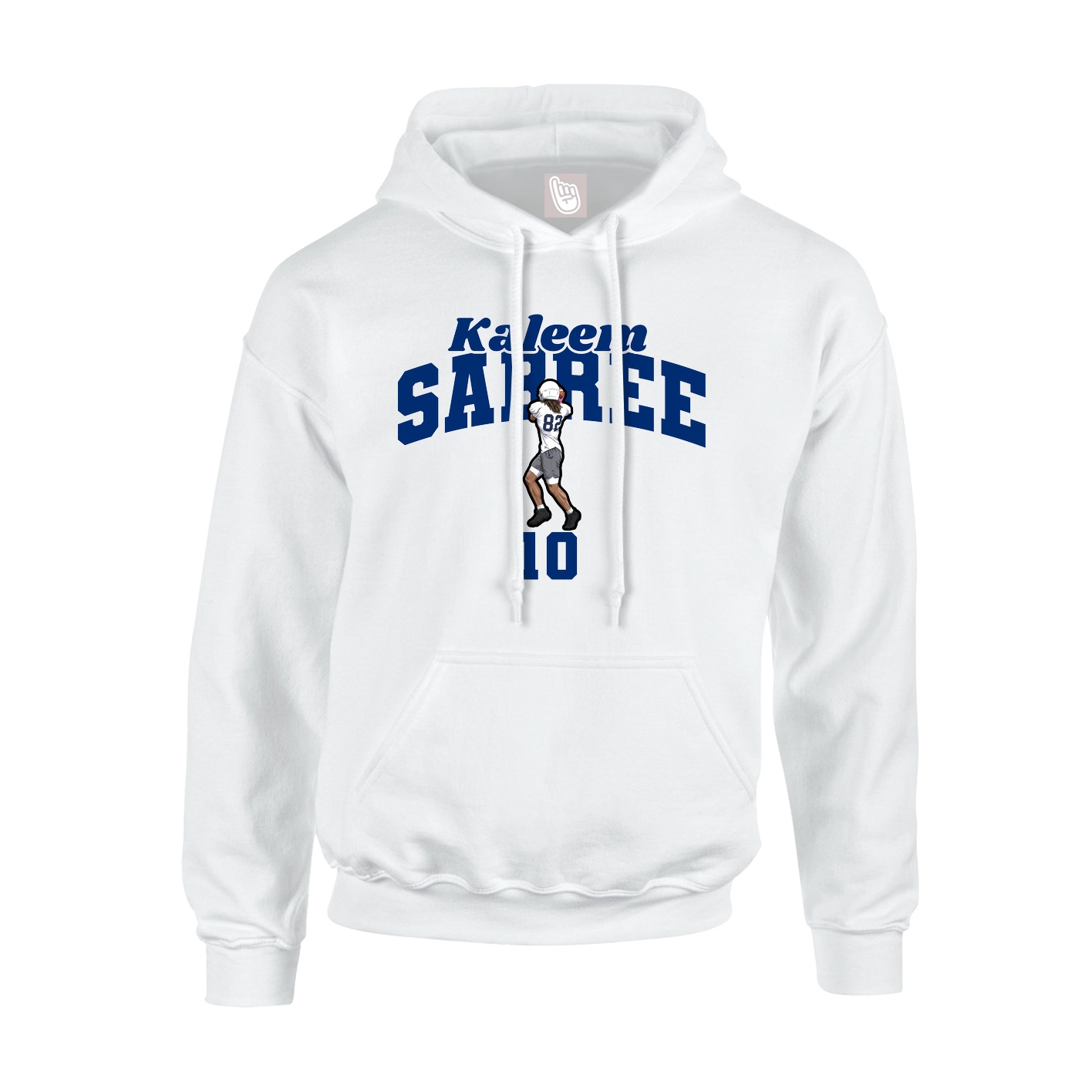 Youth Hoodie — Signature Arch in White
