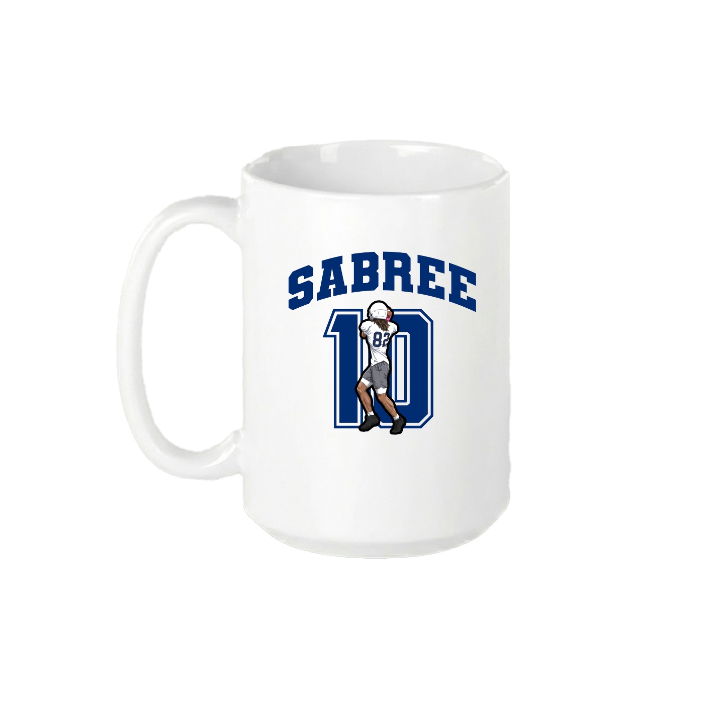 15oz Coffee Mug — Number in White