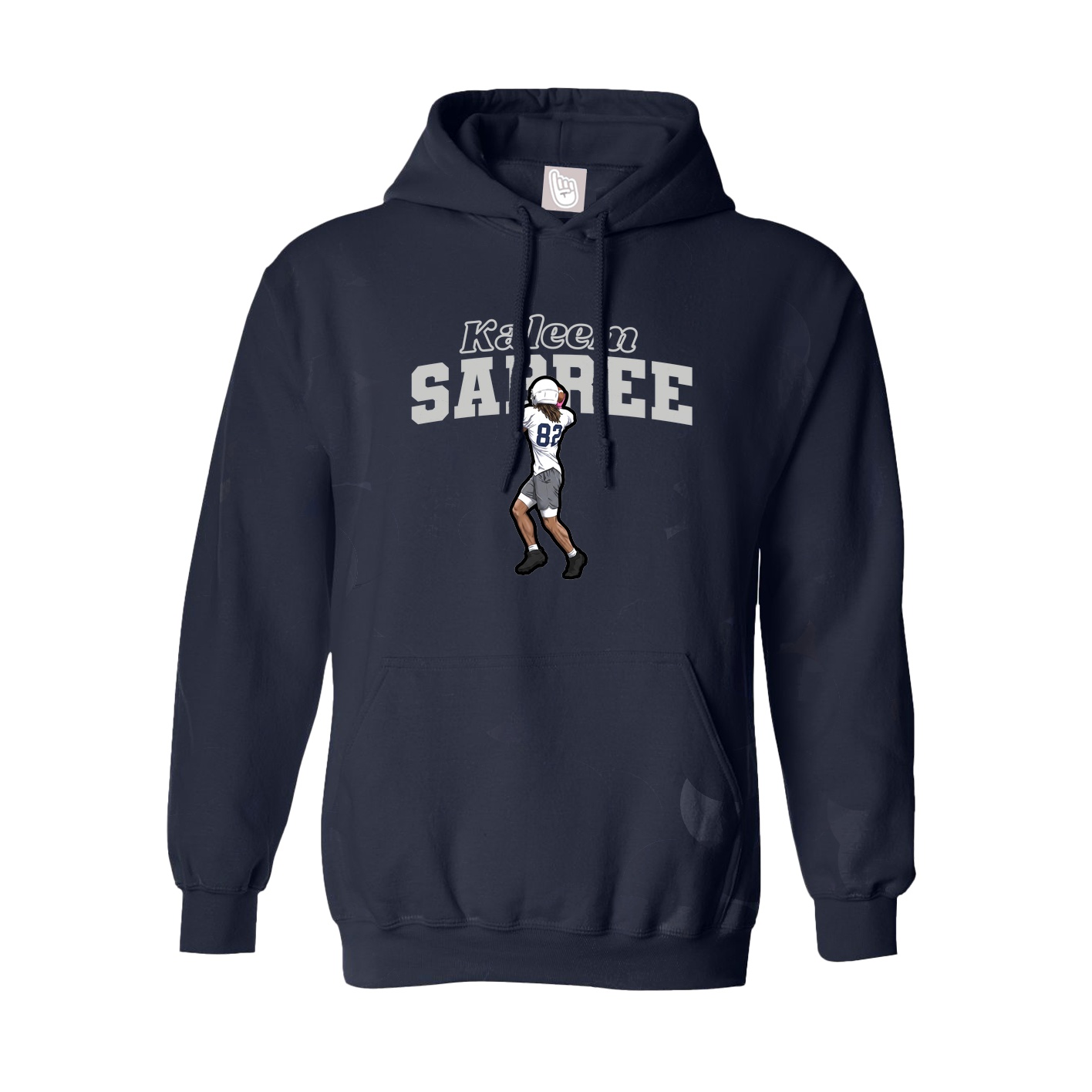 Hoodie — Name Arch in Navy