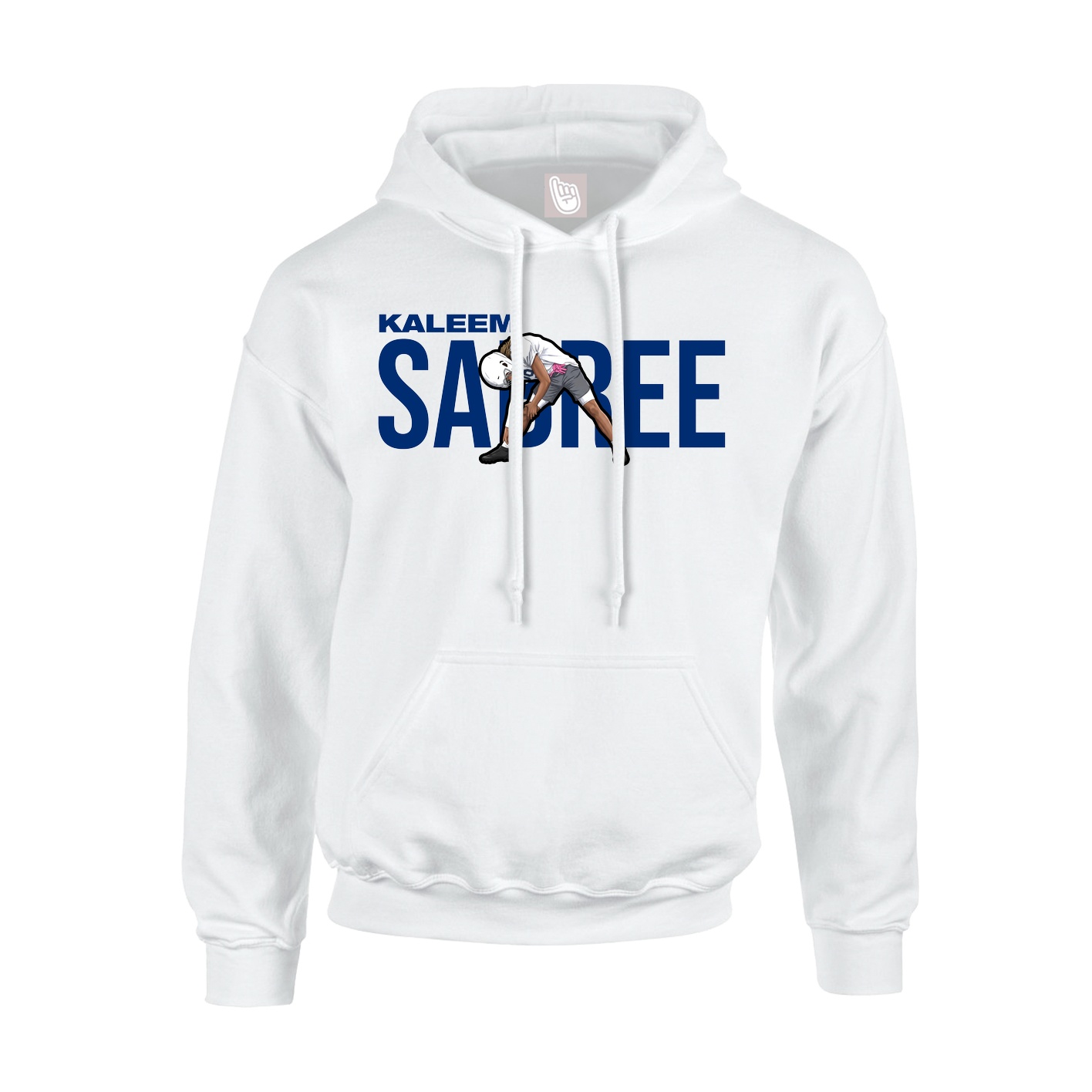 Youth Hoodie — Player Name in White