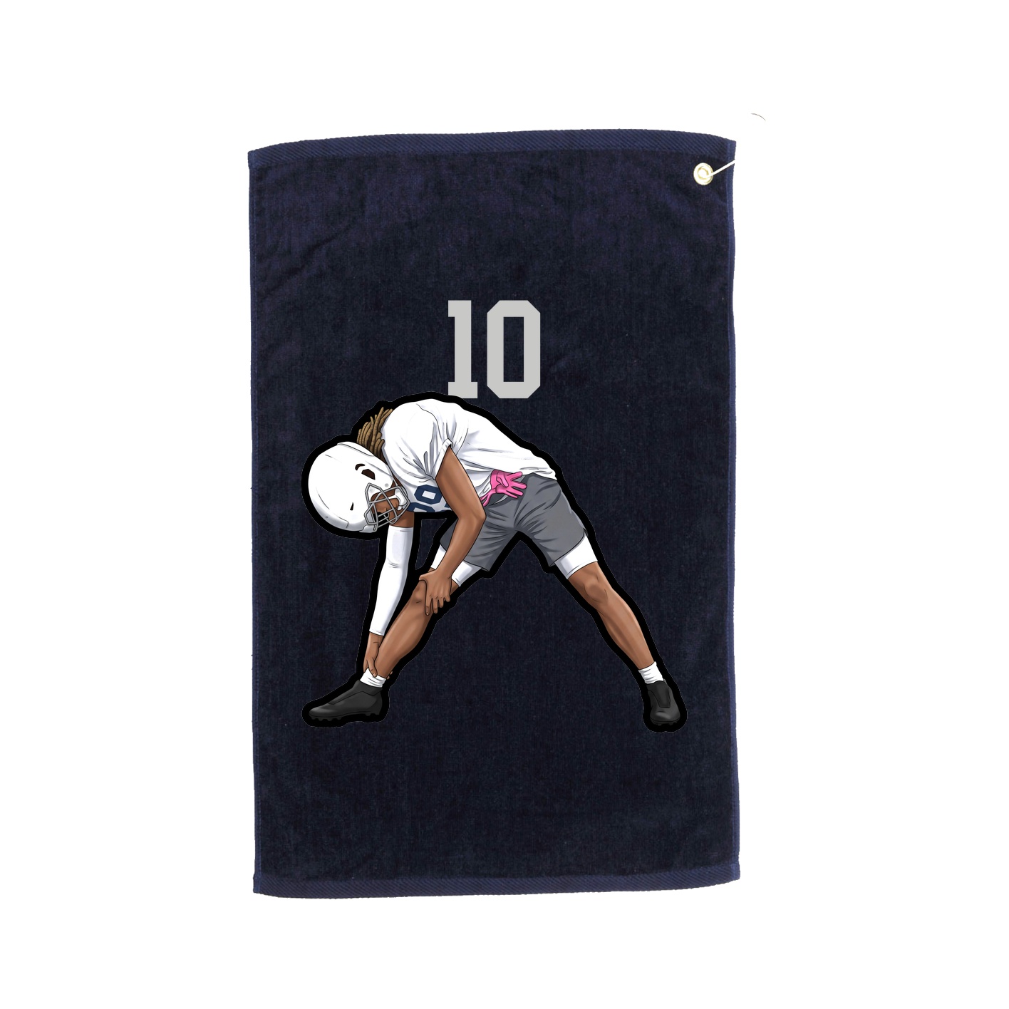 Golf Towel — Number Top in Navy