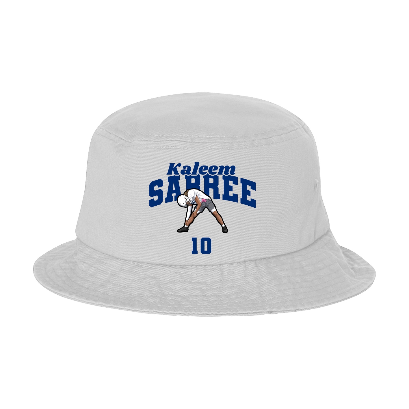Bucket Cap — Signature Arch in White