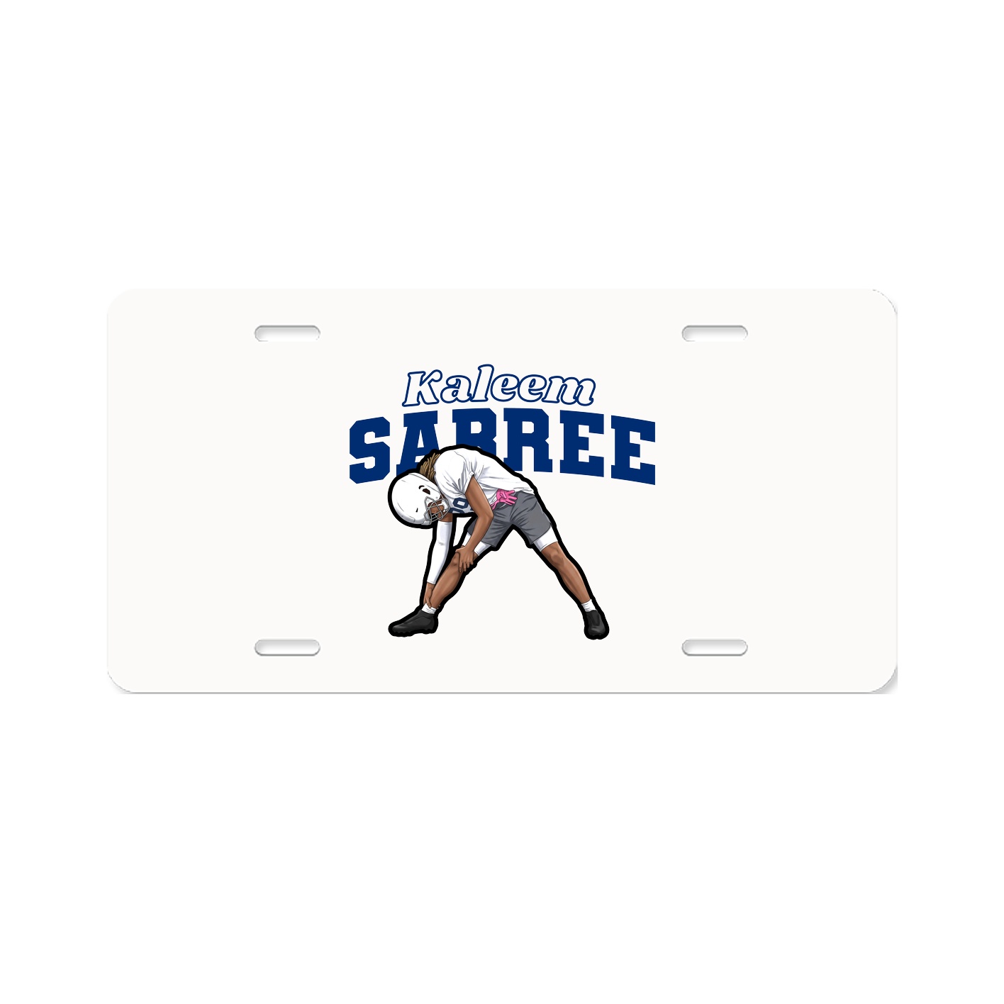 License Plate — Name Arch in Classic
