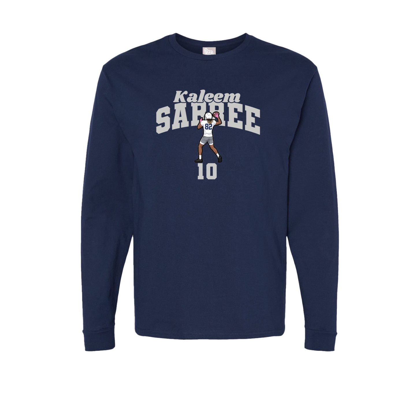 Long Sleeve Tee — Signature Arch in Navy
