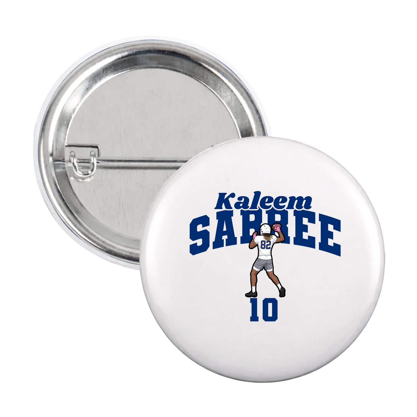 Game Day Button — Signature Arch in White