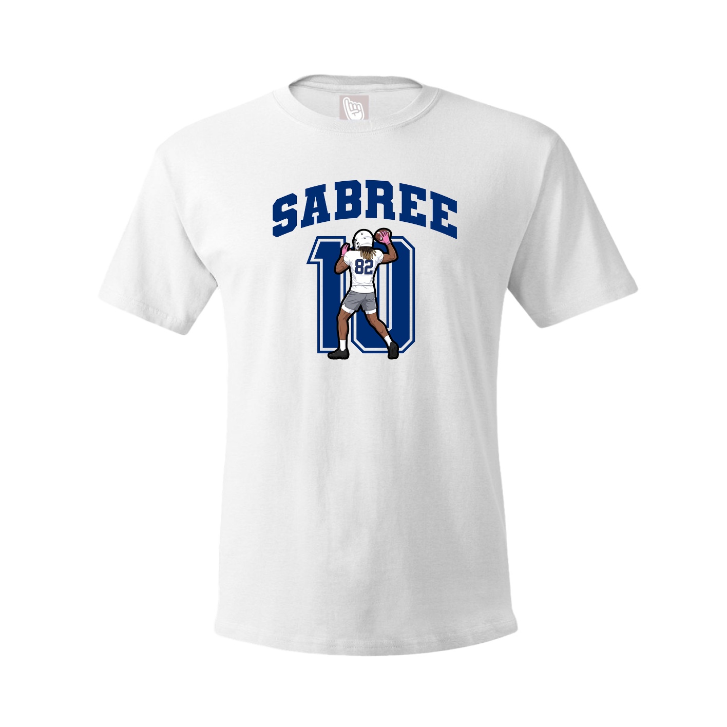 Youth Tee — Number in White