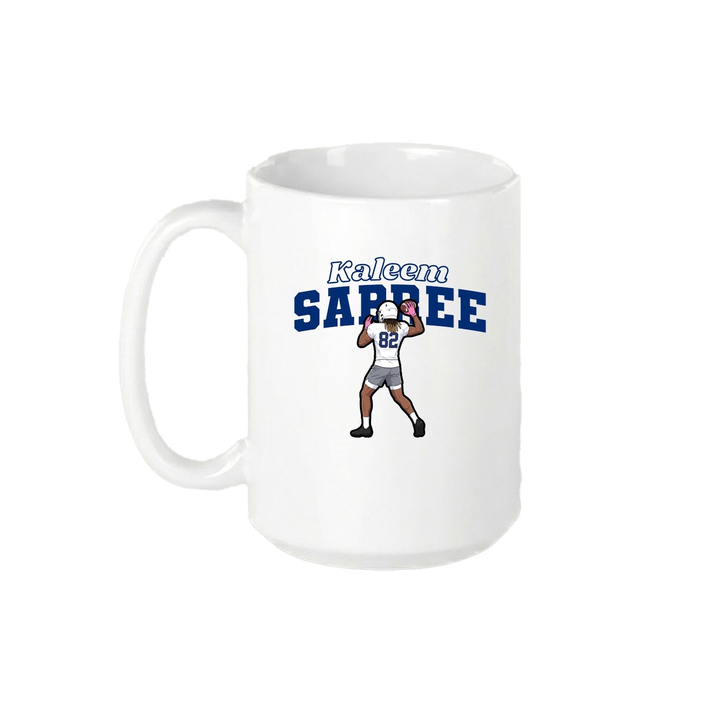 15oz Coffee Mug — Name Arch in White