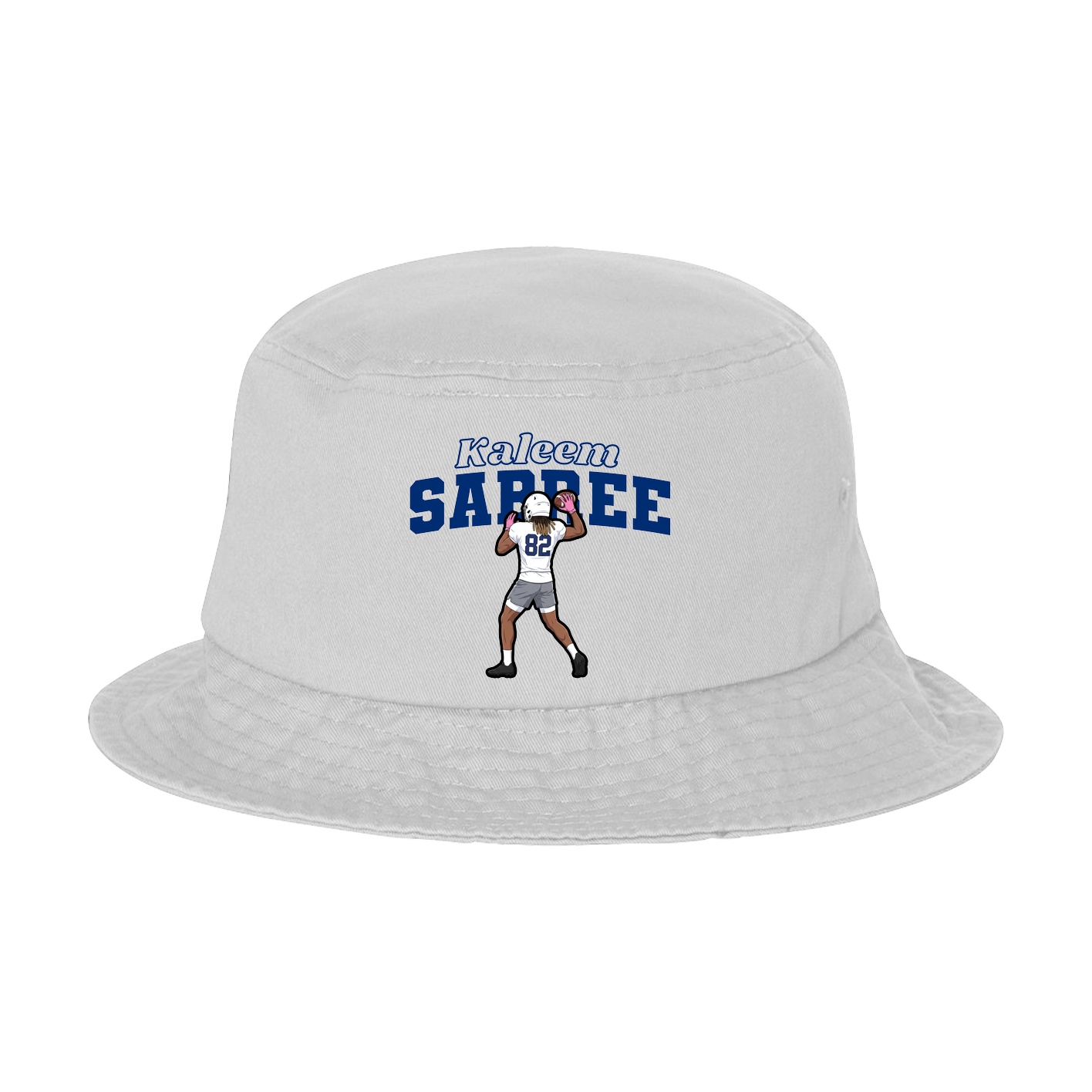 Bucket Cap — Name Arch in White