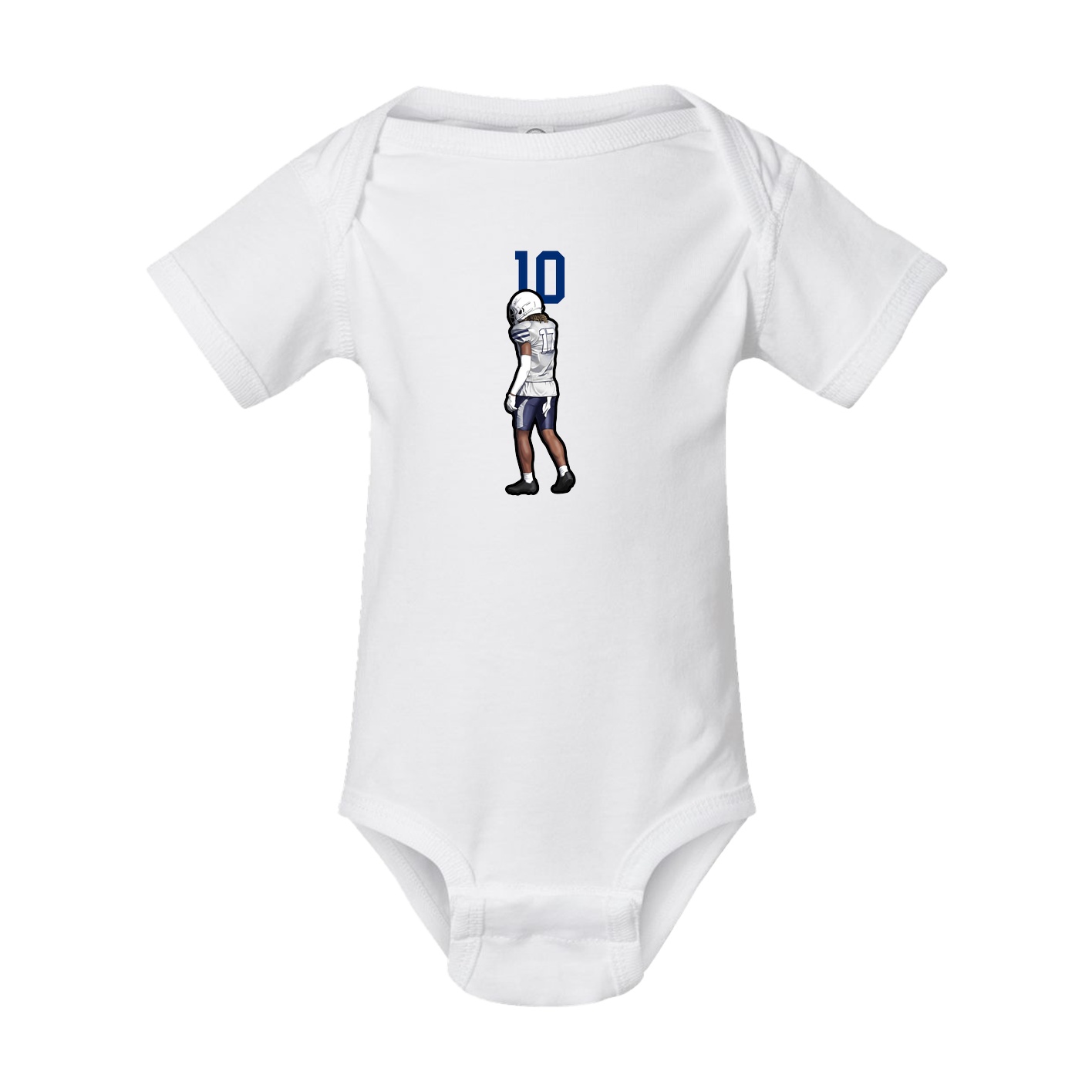 Baby Onesie — Number Top in White