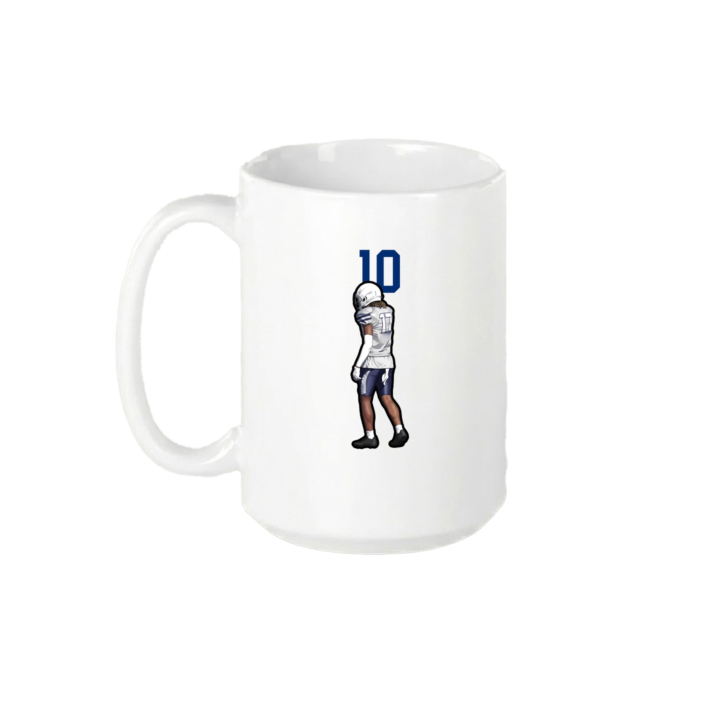 15oz Coffee Mug — Number Top in White
