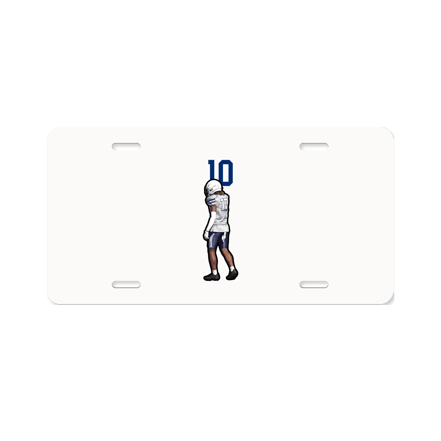 License Plate — Number Top in Classic