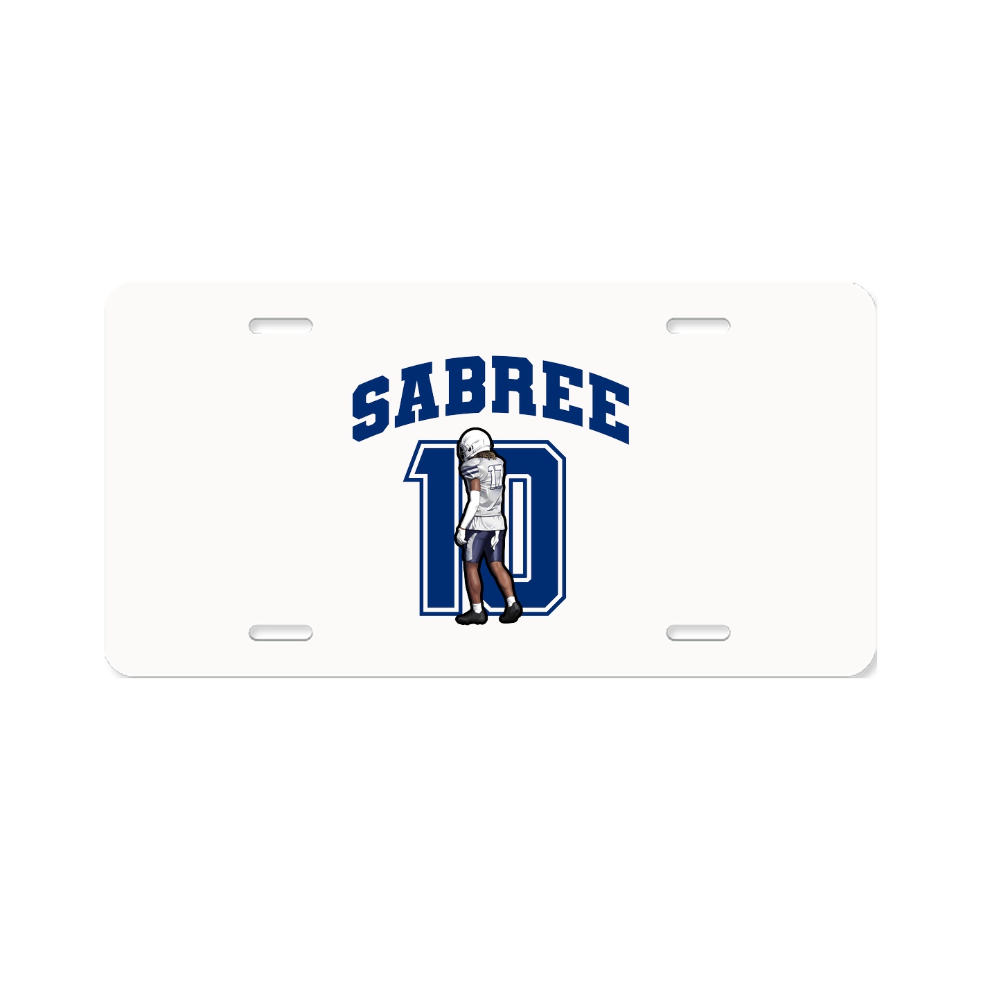 License Plate — Number in Classic