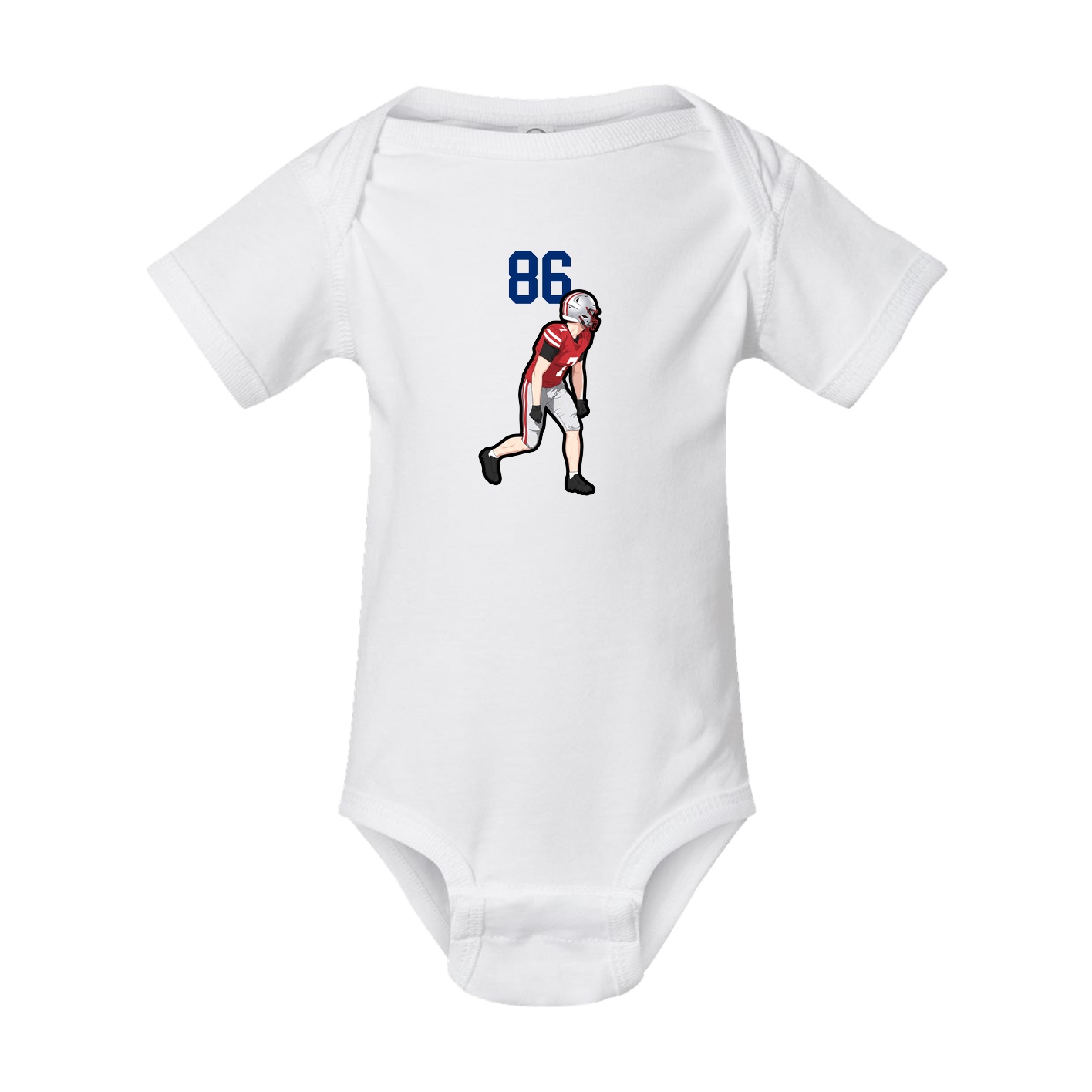 Baby Onesie — Number Top in White