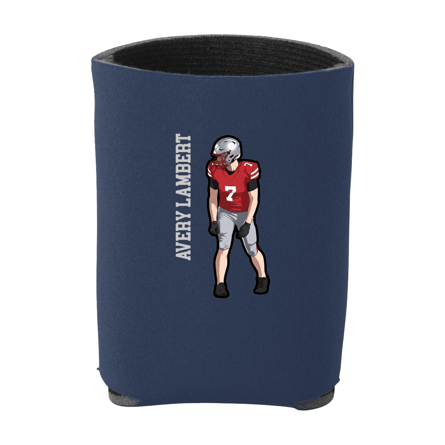 Can Holder — Name Vertical in Navy