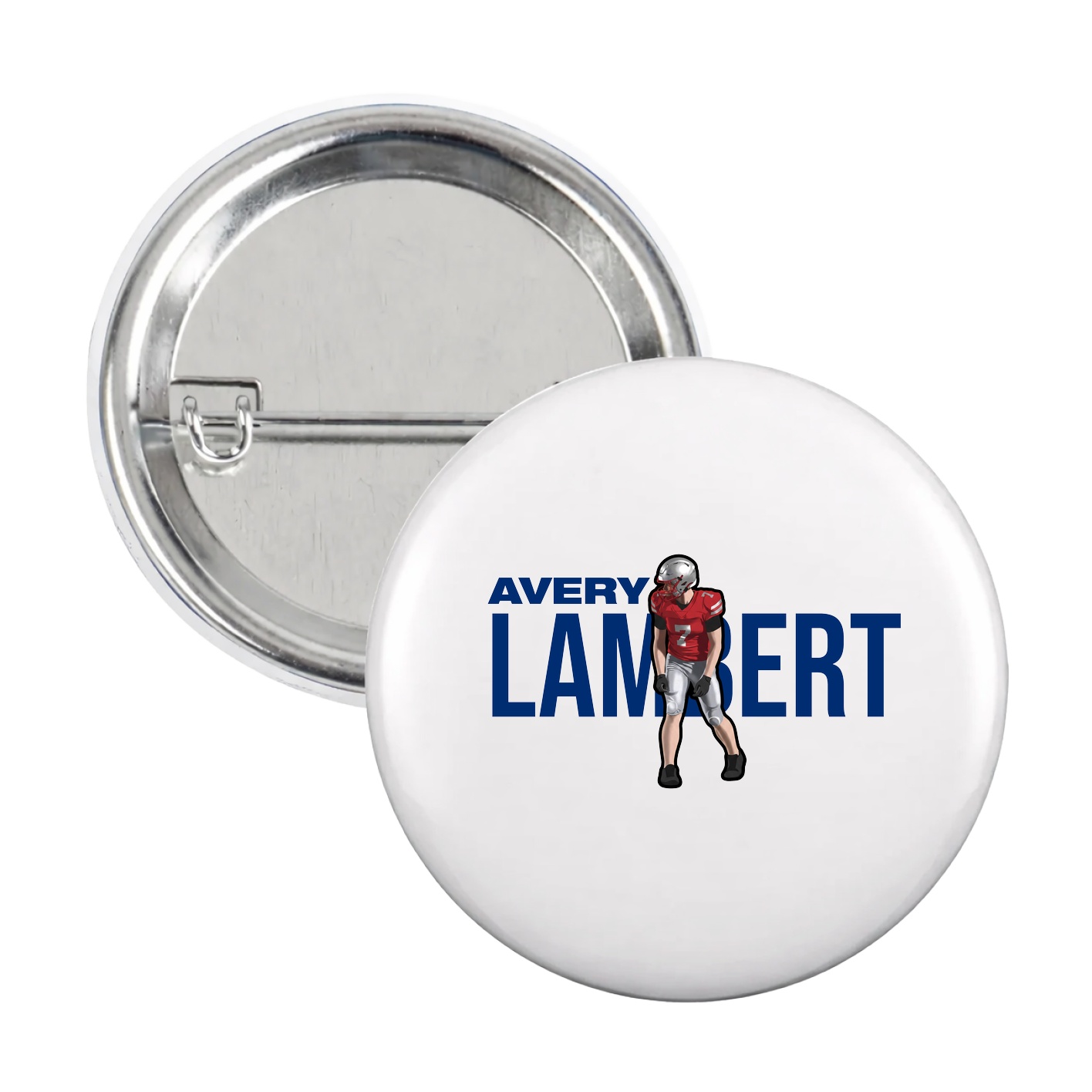 Game Day Button — Player Name in White