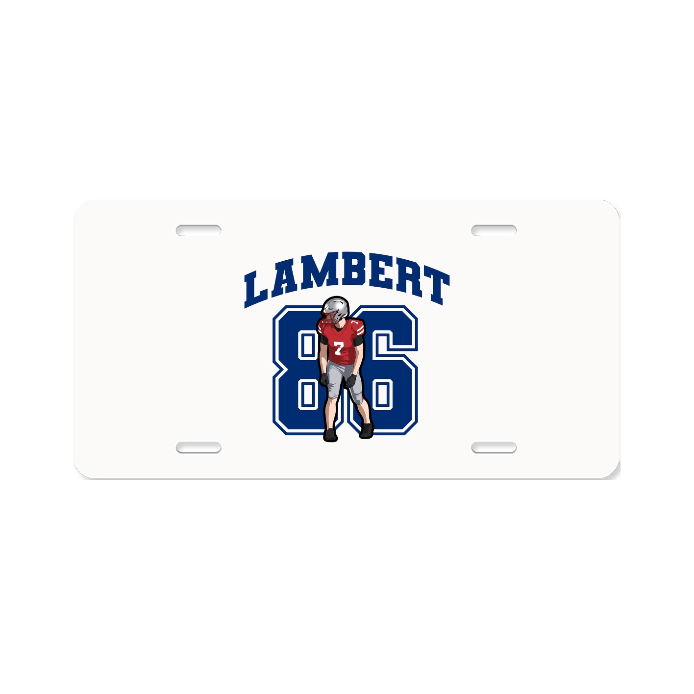 License Plate — Number in Classic
