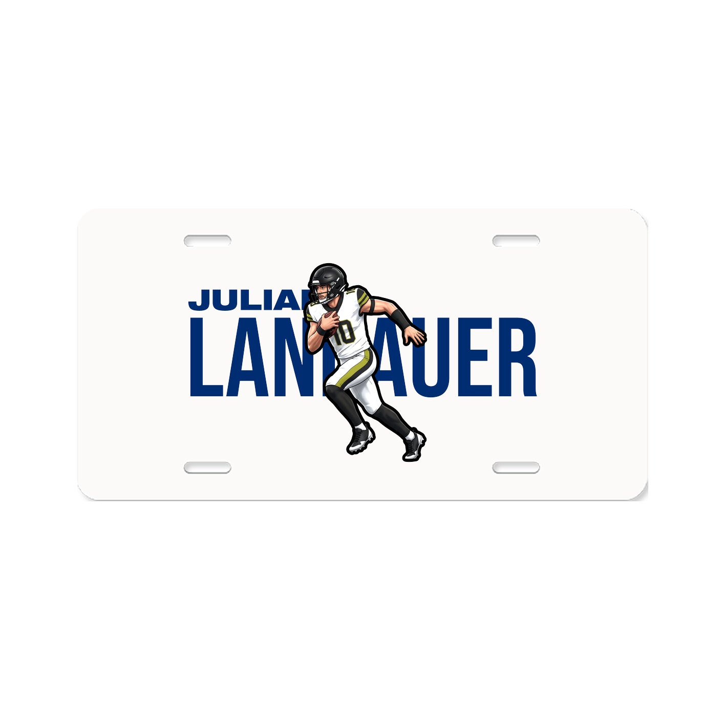 License Plate — Player Name in Classic