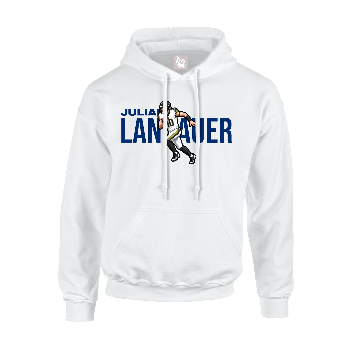 Youth Hoodie — Player Name in White