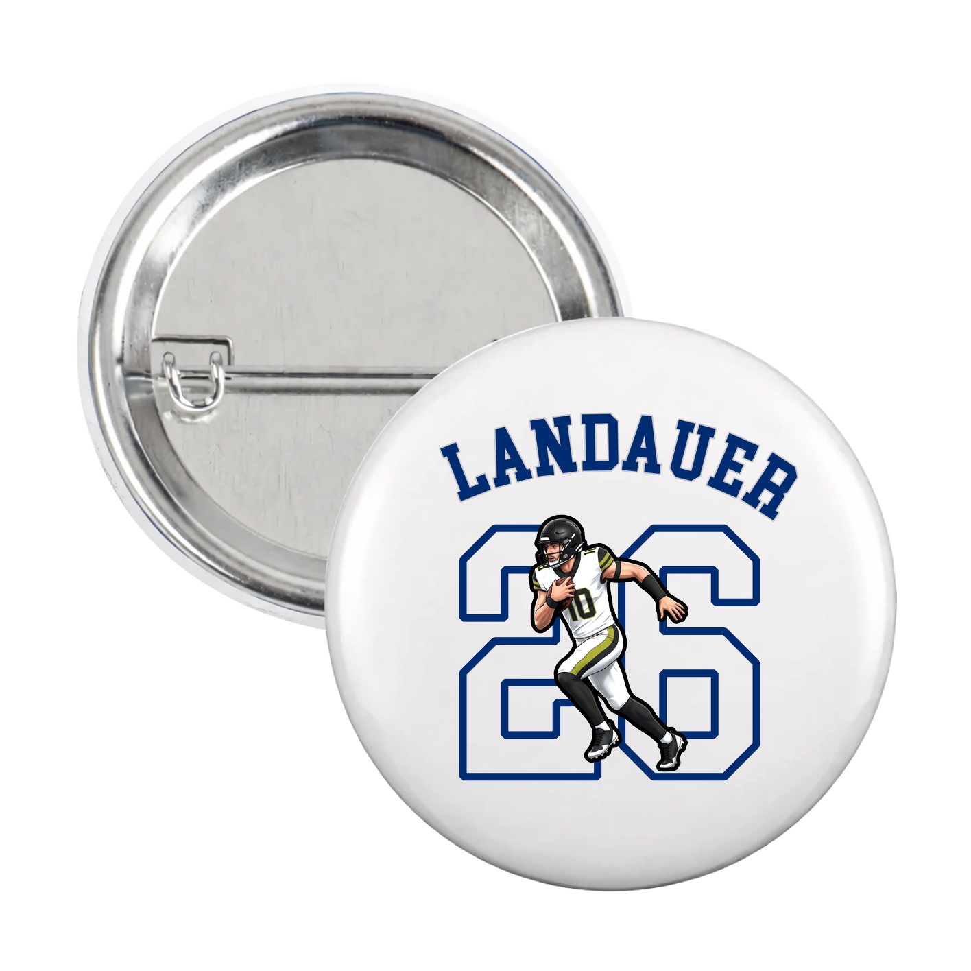 Game Day Button — Shirsey Arch in White