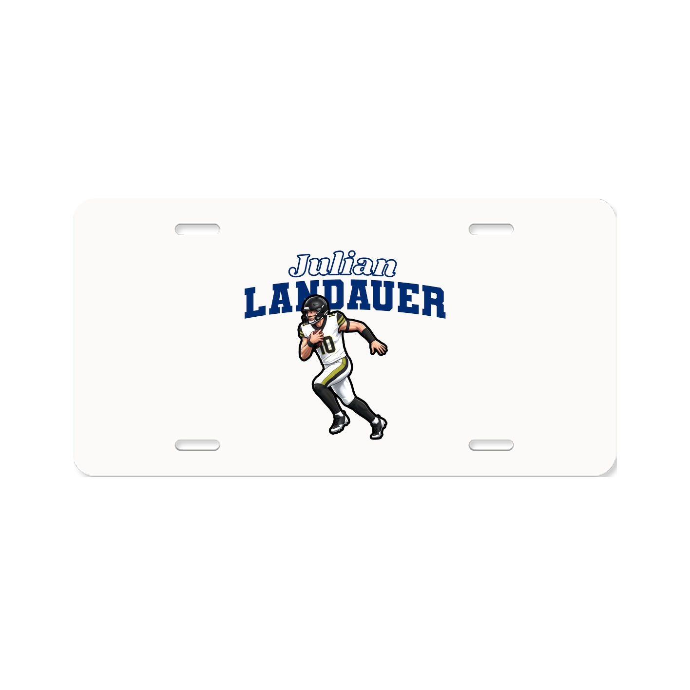 License Plate — Name Arch in Classic