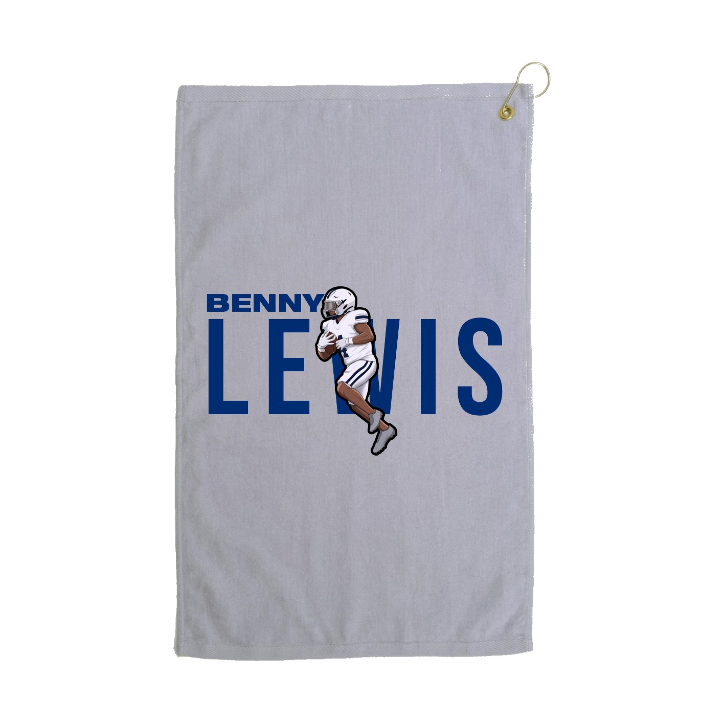 Golf Towel — Player Name in Grey