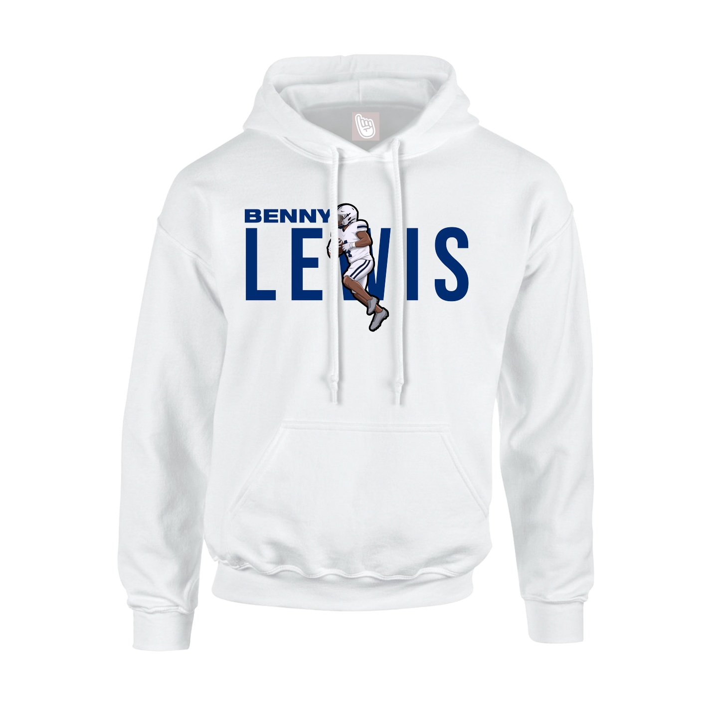 Hoodie — Player Name in White