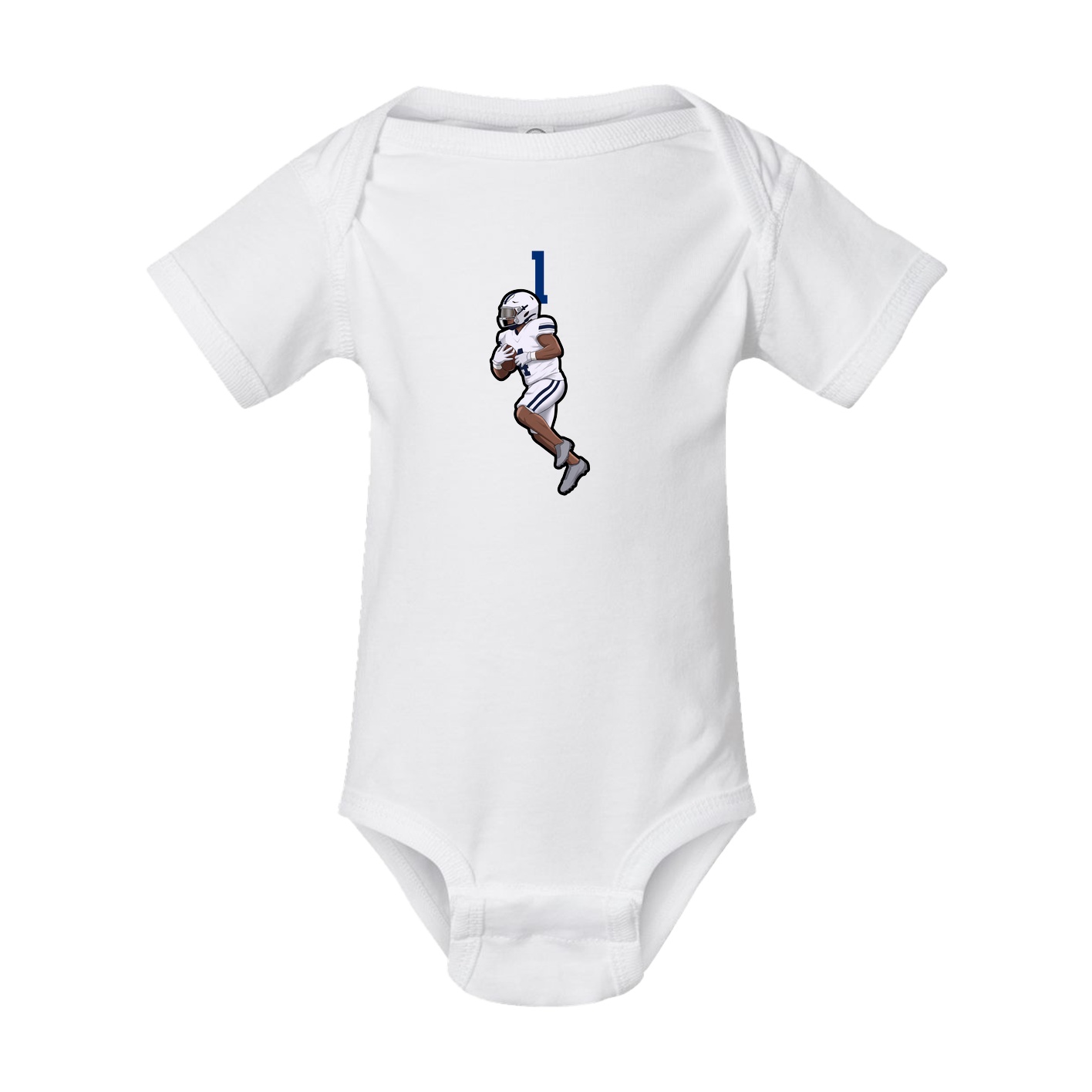 Baby Onesie — Number Top in White