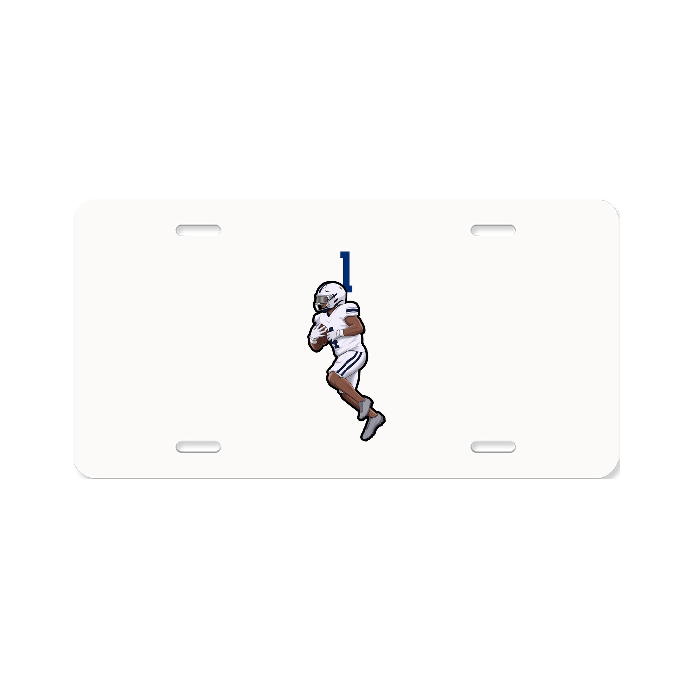 License Plate — Number Top in Classic