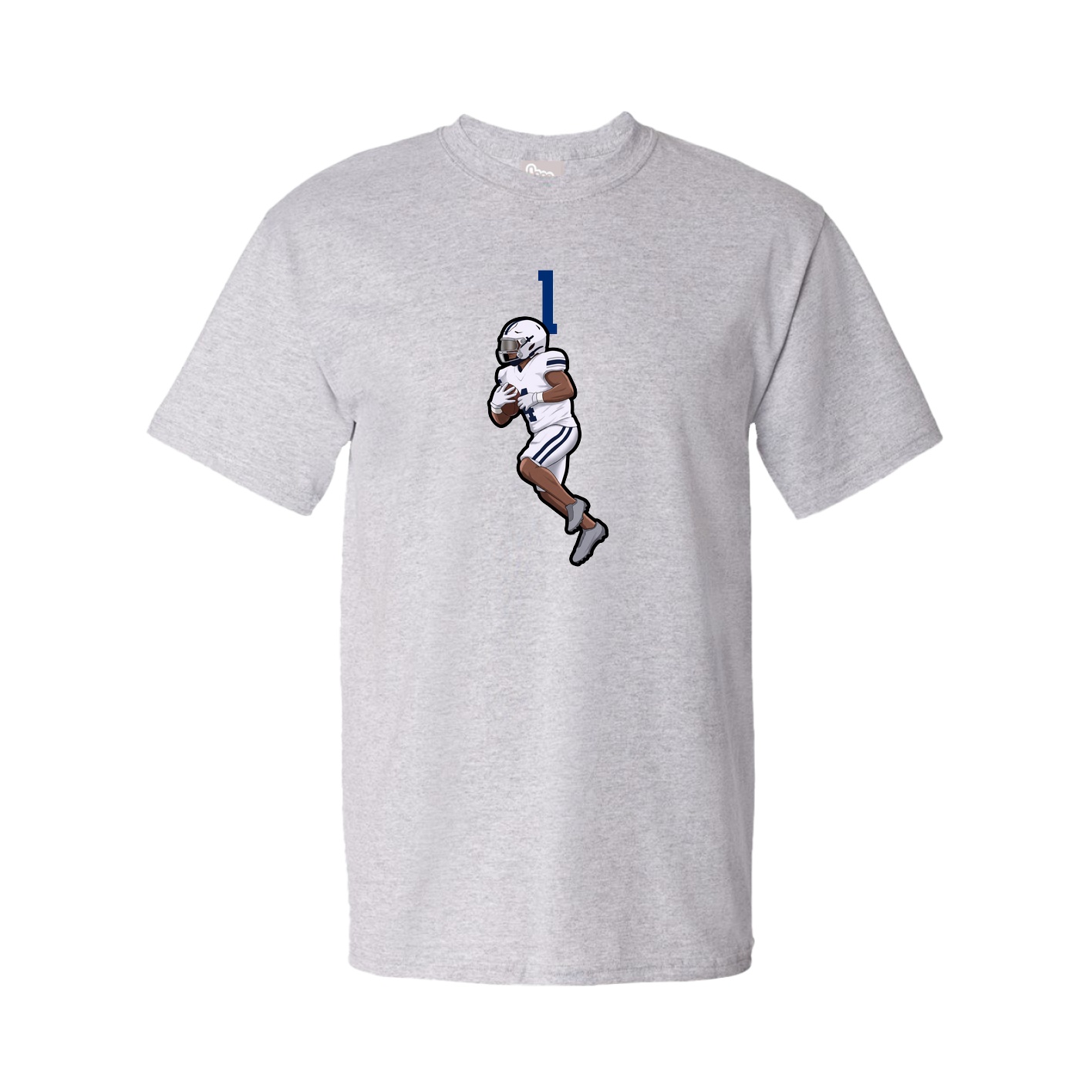 Youth Tee — Number Top in Grey