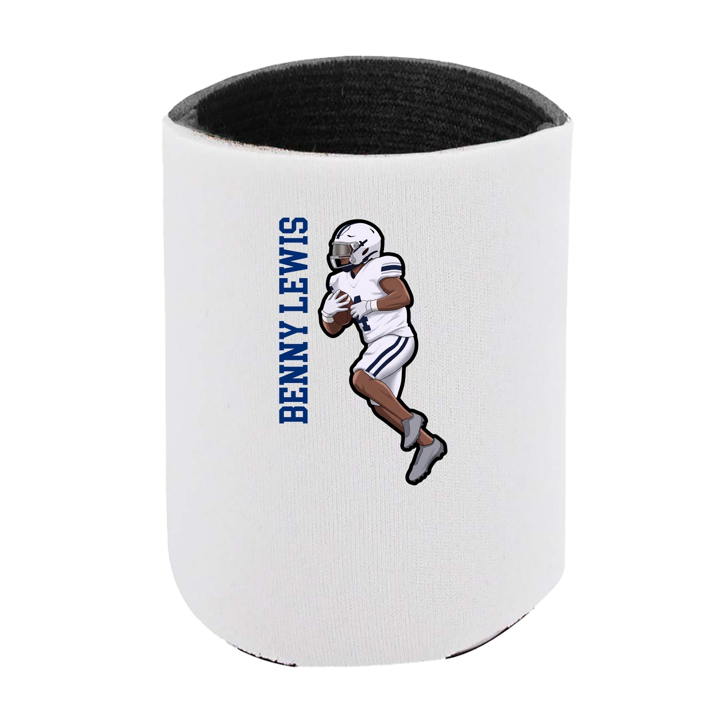 Can Holder — Name Vertical in White