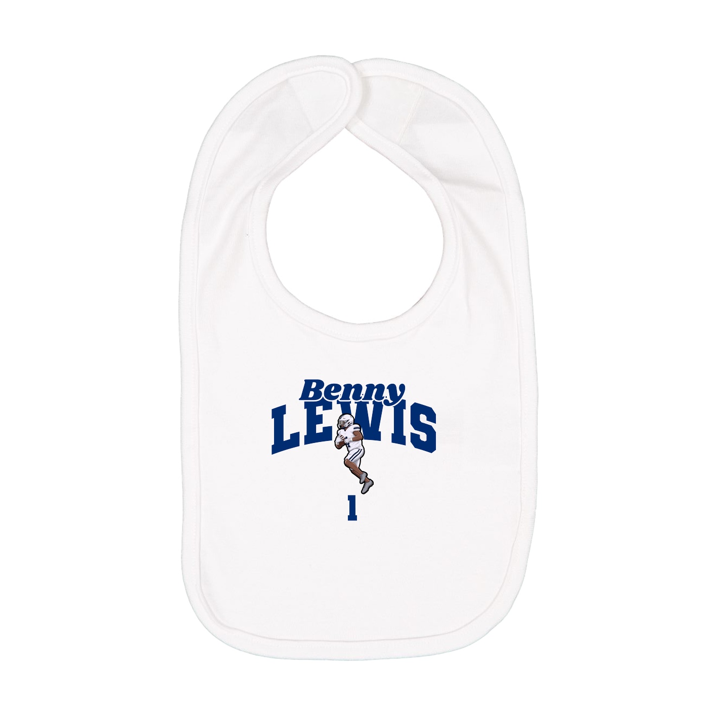 Infant Bib — Signature Arch in White