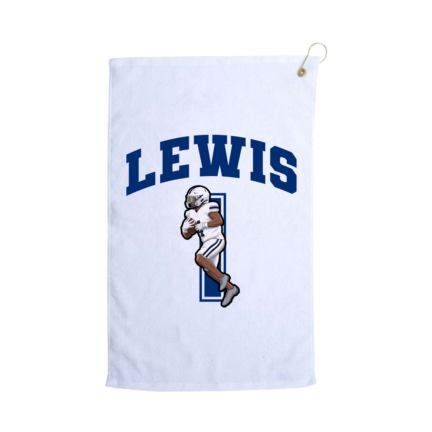 Golf Towel — Number in White
