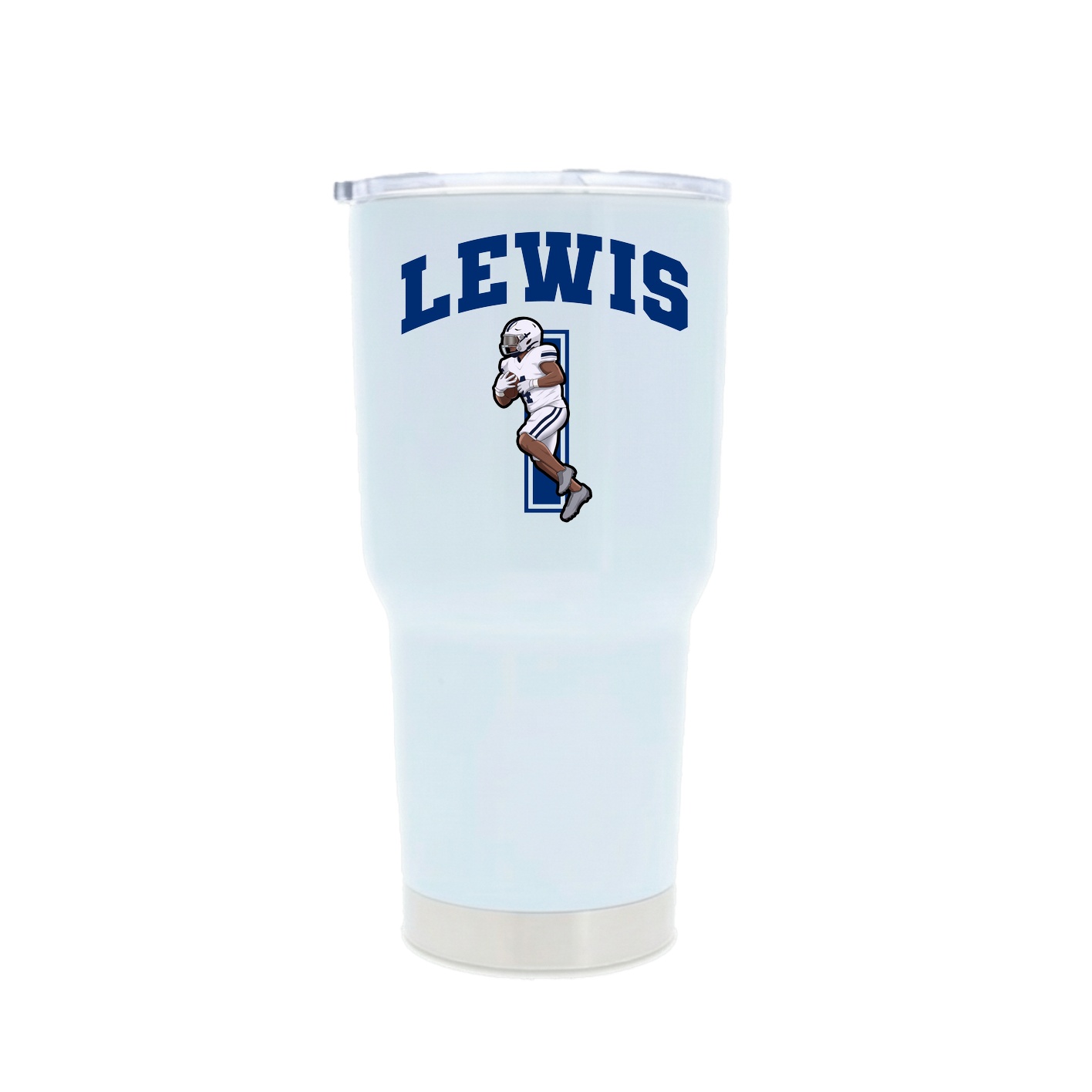 30oz Stainless Steel Tumbler — Number in White