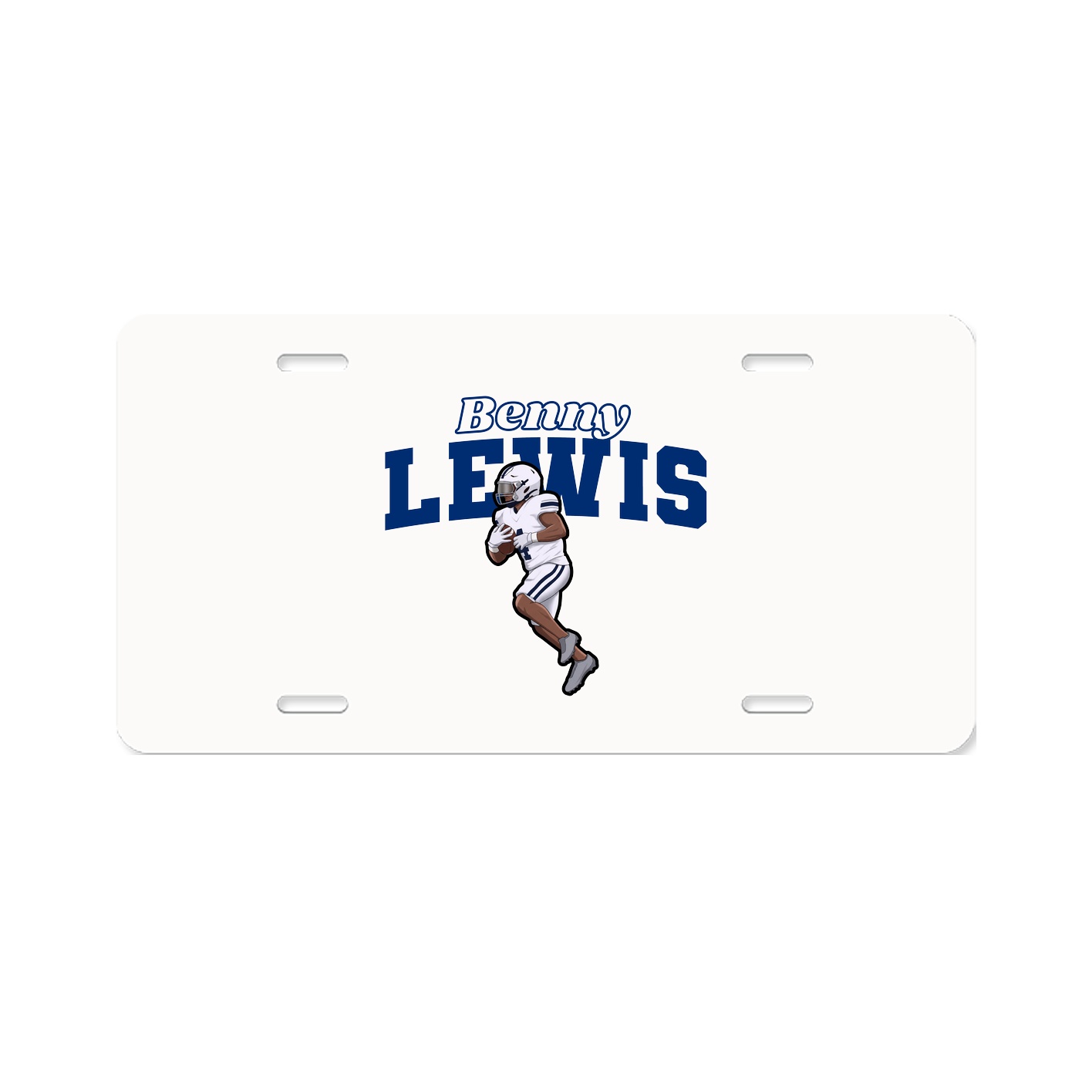 License Plate — Name Arch in Classic