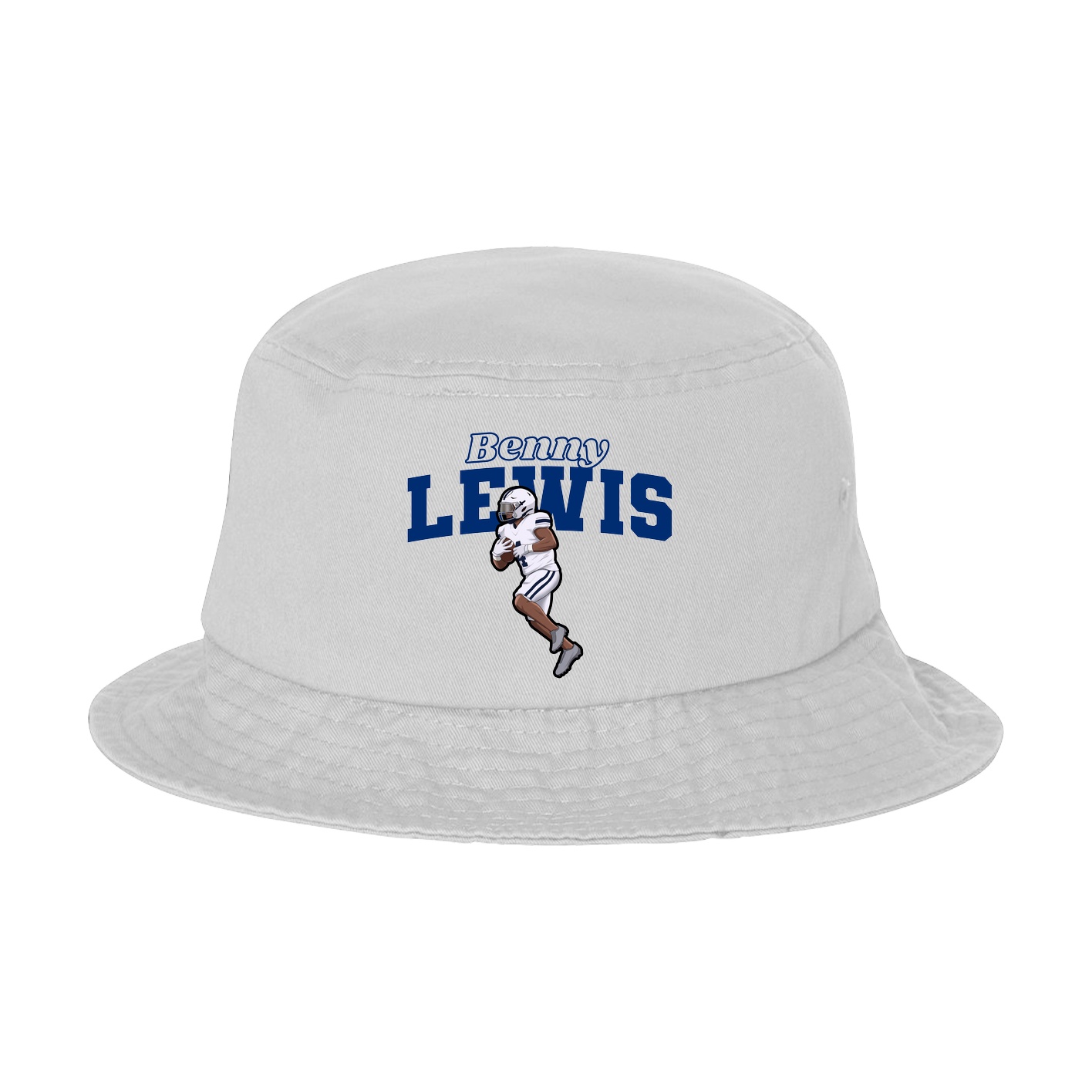Bucket Cap — Name Arch in White