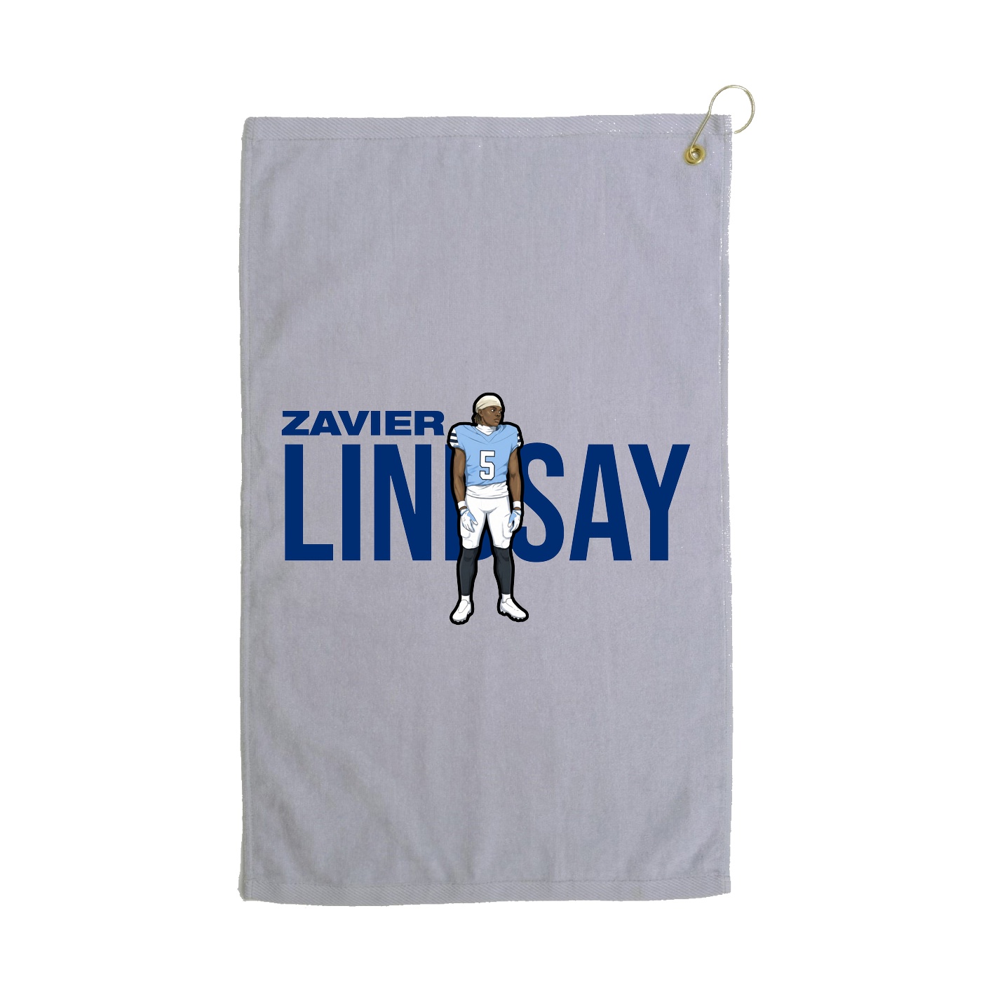 Golf Towel — Player Name in Grey