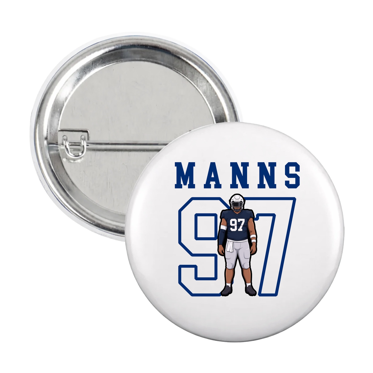 Game Day Button — Shirsey in White