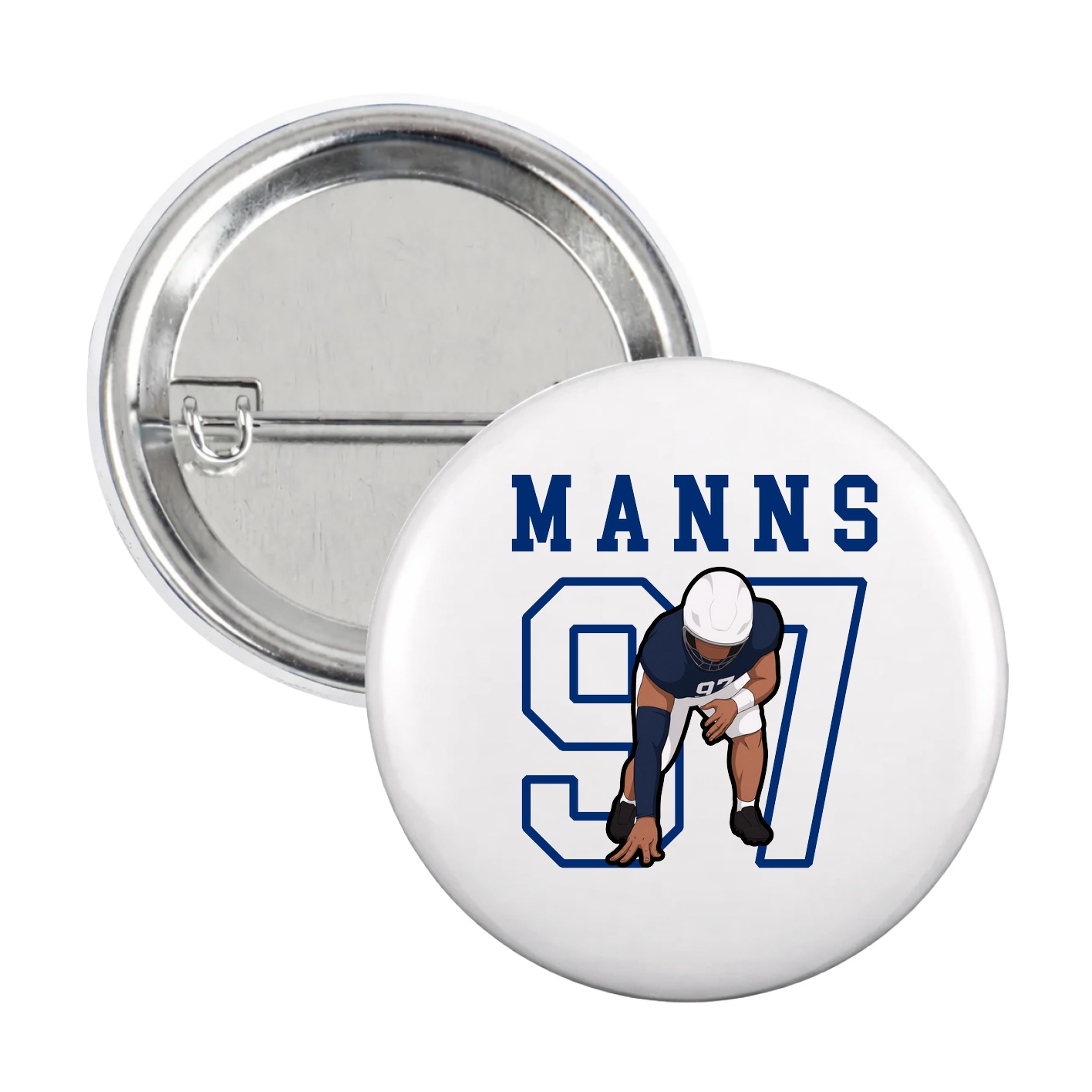 Game Day Button — Shirsey in White