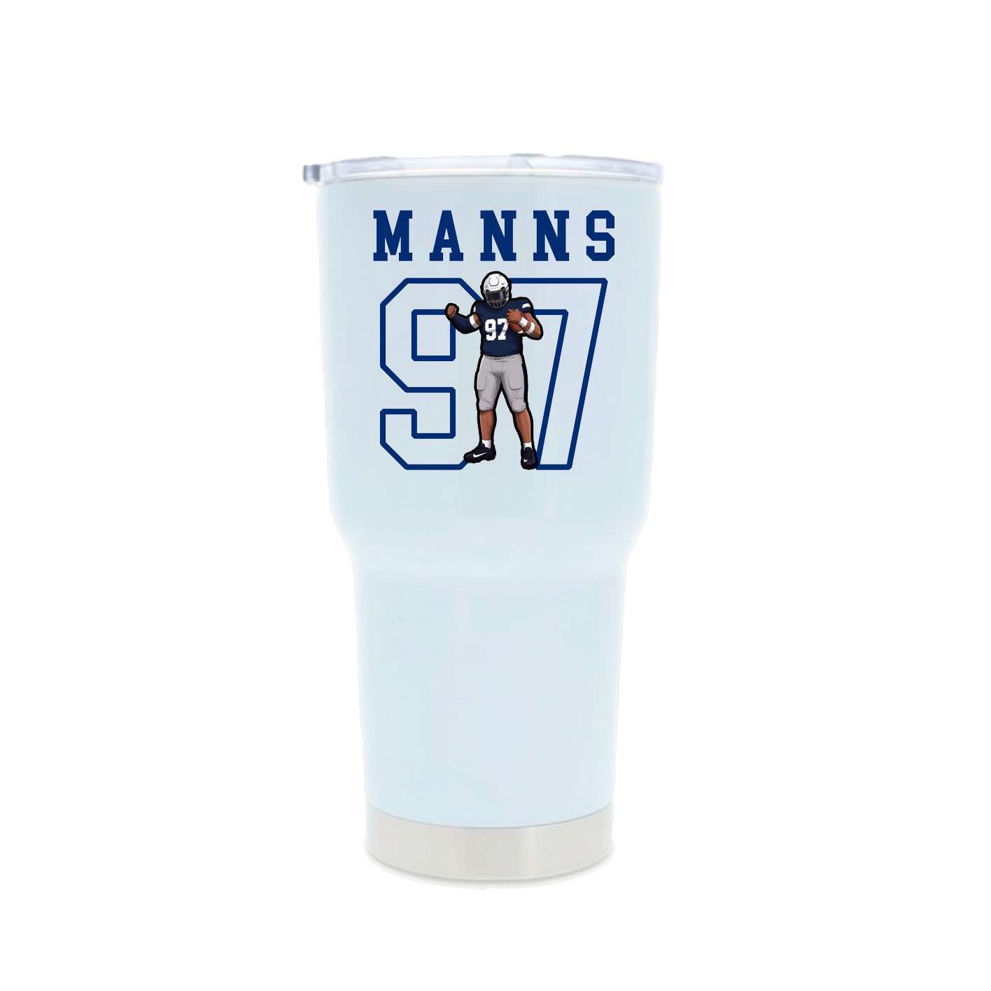 30oz Stainless Steel Tumbler — Shirsey in White