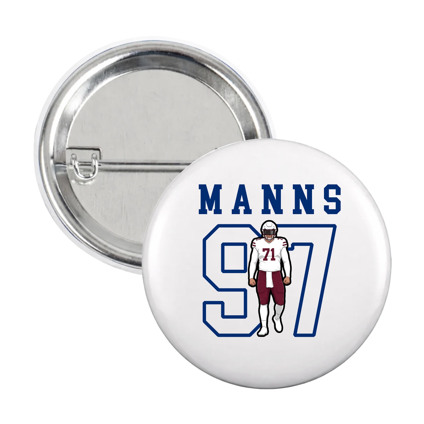 Game Day Button — Shirsey in White