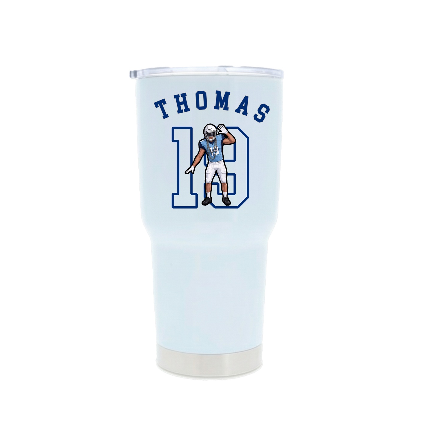 30oz Stainless Steel Tumbler — Shirsey Arch in White