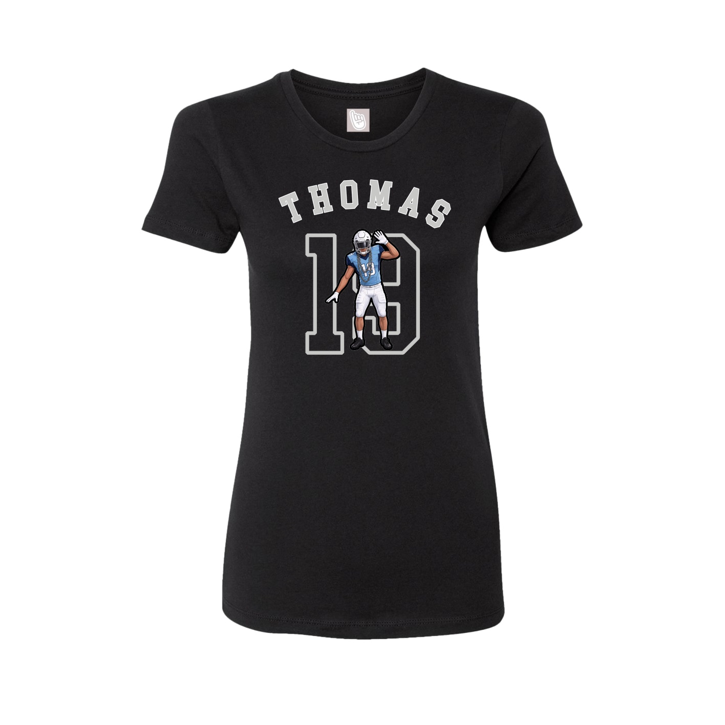 Fitted Women's Tee — Shirsey Arch in Black