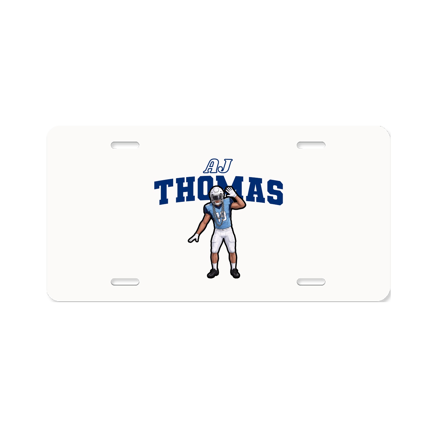 License Plate — Name Arch in Classic
